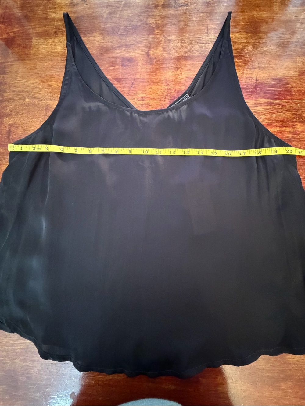 Johnny Was Black Satin V-Neck Camisole Size XL Minimalist Please see condition - Picture 5 of 14